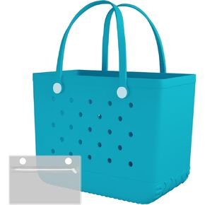 X-Large Rubber Tote Bag Rubber Beach Bag, Washable Durable Beach Tote, Lightweight, Waterproof Sandproof