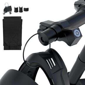 Motorcycle Lock & Helmet Lock Combo, Motorcycle Brake Lock Anti Theft Motorcycle Handlebar Lock for Mopeds, Motorbikes, ATVs, Dirt Bikes, Street Bikes