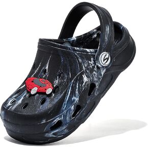 HOBIBEAR Boys Girls Classic Clogs Slip on Garden Shoes Cute Summer Sandals Water Shoes(Toddler/Little Kid)