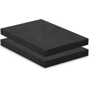 2 Pcs Thermoform Sheet Black Thermoform Molding Foams for Holster and Sheath Making DIY (12 x 11.6 x 1 Inch)