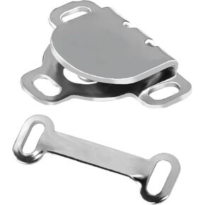 20 Sets Sewing Hooks and Eyes Closure, 17mm Hook and Eye Closures Sewing Clasp Snaps Fasteners Kit Replacement for Waist Trousers Bra Skirt Dress Pants Clothing DIY Craft (Silver)