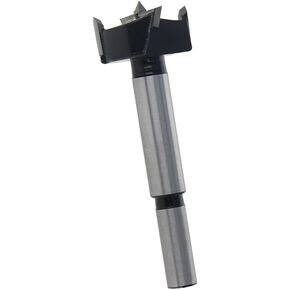 Hegebeck Forstner Drill Bits 1.8" Woodworking Hole Saw Boring Drill Bits Carbide Wood Drilling Cutter with 2/5inch Straight Handle for Wood Plastic Plywood 1 Pcs