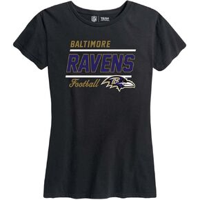 Team Fan Apparel NFL Gameday Women's Relaxed Fit T-Shirt - Rib Neck Contour - Tagless Short Sleeve Tee - Stay Cool & Stylish (Philadelphia Eagles - Black, Womens Large)