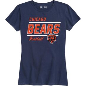 تي شيرت نسائي مريح من Team Fan Apparel NFL Gameday - محيط رقبة مضلع - تي شيرت بأكمام قصيرة بدون علامة - ابق هادئًا وأنيقًا (Philadelphia Eagles - أسود، مقاس كبير للسيدات)