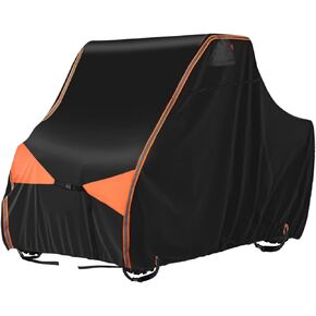 غطاء IC ICLOVER UTV، 2-3 مقاعد 600D شديد التحمل مقاوم للماء جنبًا إلى جنب، أغطية UTV خارجية بمقعدين متوافقة مع Polaris RZR Ranger Can-Am Defender Kawasaki Honda Pioneer CFMOTO UFORCE