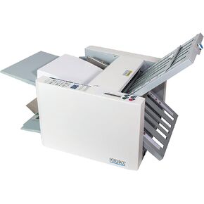Formax FD 324 Document Folder; Drop-in Feed System, LCD Panel, Speeds of up to 8600 Pieces per Hour, Quick Release Fold Stops, Four Standard Folds, AutoBatch, Removable Fold Plates