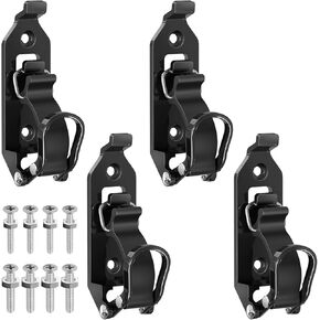 4 Pcs Shovel Mount for Roof Rack,Metal Rubber Shovel Holder Wall Mount Brackets,Roof Rack Accessories Tools for Offroad, Truck,Axe,Boats,Military Equipment- Black…