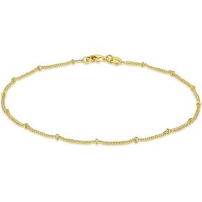 Anklets Ankle Bracelets for Women 14K Gold Anklets for Women Waterproof Mens Ankle Bracelet Charm Anklets for Women & Men Jewelry 9, 10, 11 In