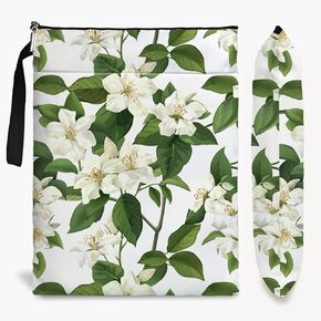 Book Sleeve for Book Lovers with Zipper Protector Paperback Cover, Book Cover for Book Lover Gifts, Wildflowers Pattern Book Pouch Gifts for Girl Women Birthday Graduation Christmas Gifts