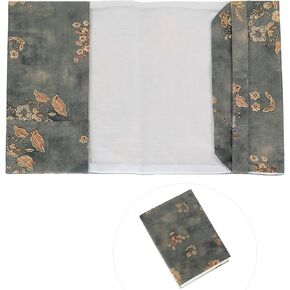 قطعة واحدة من غطاء غلاف الكتاب الورقي الصغير من القماش مناسب لحجم A5 مقاس 5.5 × 8.2 بوصة غلاف ورقي قابل للتعديل من القماش غطاء حماية للأكمام للبالغين بغلاف ورقي ناعم لروايات الكتب (النمط C)