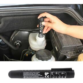 قلم اختبار سائل فرامل السيارة، جهاز اختبار سائل الفرامل، أداة اختبار تشخيص السيارة مع 5 مؤشرات LED، محلل رطوبة الزيت السائل الهيدروليكي مناسب لسائل الفرامل DOT 3 DOT 4 DOT 5.1 in Kuwait