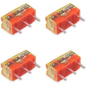 Pack of 4 Micro Switches Compatible for Razer Logitech Apple SteelSeries MS Mouse (4PCS TTC Gold 80M)