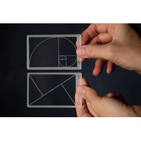 NYC Photo Safari: Golden Triangle + Fibonacci Composition Tool View Finder/Viewer Photography/Painting/Drawing Credit Card Size Fits in Wallet/Camera Bag (Bundle)