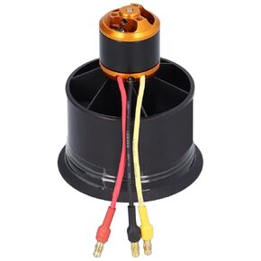 RC Ducted Fan, 50mm RC Electric Ducted Fan 12 Blades Ducted Fan with Brushless Motor for RC Planes(ounter Clockwise 5000V)