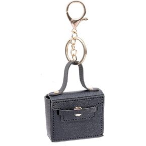 Mini PU Leather Handbag keychain - Coin Wallet, Earphone Pouch, Keychain - Key Purse Handbag Charms for Women