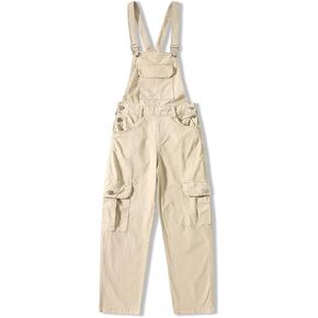 Girls Kids Bib Overalls Pants with Pockets Flap Pockets Adjustable Straps Sleeveless Long casual Jumpsuit