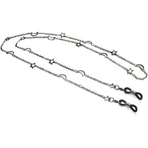 DNLKWGO Pentagram Eyeglass Chain Sunglasses Chains with star and moon Reading Glasses Retainer for Women