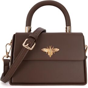 Milan Chiva Small Top Handle Purses for Women Mini Satchel Crossbody Bag Elegant Square Bag