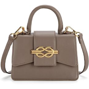 Milan Chiva Small Top Handle Purses for Women Mini Satchel Crossbody Bag Elegant Square Bag