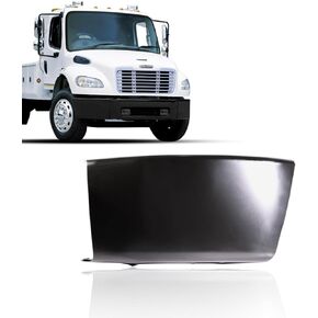 Black Metal Corner Bumper Cover Right Side compatible with 2003-2021 Freightliner M2 Business Class