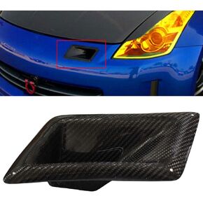 NewYall Front Left Carbon Fiber Bumper Cover Air Vent Intake Duct for Nissan 350Z 2003-2009