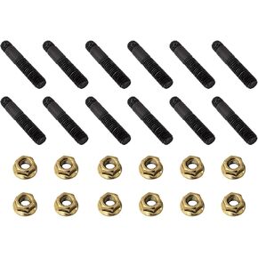24Pcs M8 Exhaust Manifold Stud Bolt Kit 45mm Compatible with Nissan Perfect Replacement