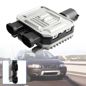 Cooling Fan Control Module Compatible with Volvo S60 S80 V60 V70 XC60 XC70 Compatible with Land Rover Evoque Freelander II Compatible with Ford Mondeo Replace OE 940009402 7T438C609BA 940004204