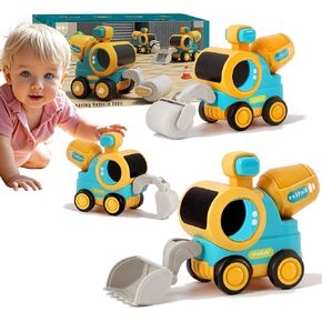 Toddler Car Toys for 2 Year Old Boys, BPA Free, Phthalates Free, PVC, Press and Go Toy Cars for Toddlers 2 3 4, Outdoor Toys for Toddlers 2-3, Christmas Birthday Gifts for Boys and Girls