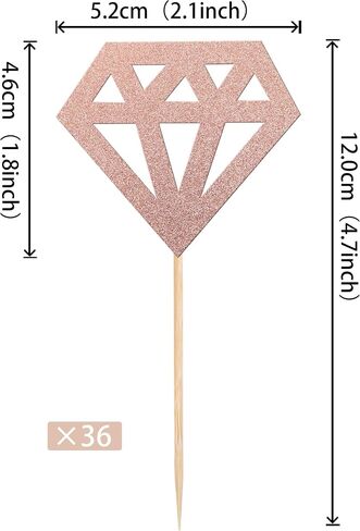 24 PCS Bride to Be Cupcake Toppers with Heart Ring Dress Bridal Shower Cupcake Picks Wedding Engagement Bachelorette Party Cake Decorations Supplies in Kuwait