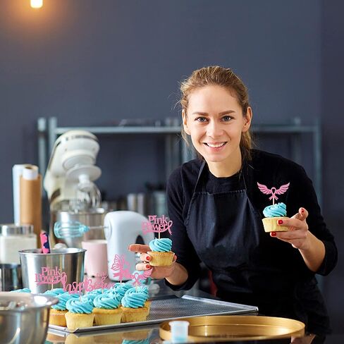 30 قطعة من أغطية الكب كيك للتوعية بسرطان الثدي، بريق صدق الأمل، شريط الطاقة الوردي، قطع كب كيك للتوعية بسرطان الثدي، ديكورات الحفلات والكعك in Kuwait