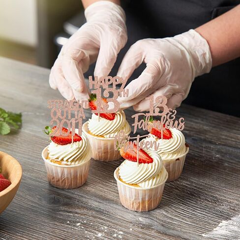 24 Pack Straight Outta 1975 Cupcake Toppers Happy 50th Birthday Fifty Awesome Since 1975 Cupcake Picks 50 Fabulous Cake Decorations for 50th Birthday Anniversary Party Rosegold in Kuwait