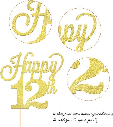 1 حزمة Happy 18th Cake Topper أسود لامع رقم 18 ثمانية عشر كعكة عيد ميلاد اختيار الزينة للبهجة حتى 18 سنة من العمر 18 عيد ميلاد الزفاف الذكرى السنوية لوازم الحفلات باللون الأسود in Kuwait