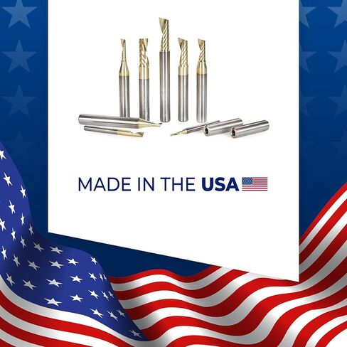Amana Tool 57340-Z SC Spiral O Single Flute Improved Surface Finish Aluminum Cutting 1/16 D x 3/16 CH x 1/8 SHK x 1-1/2 Inch Long Up-Cut ZrN Coated Router Bit withMirror Finish in Saudi Arabia