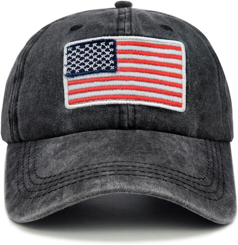 LOKIDVE Men's USA American Flag Baseball Cap Embroidered Polo Style Military Army Trucker Hat in Kuwait
