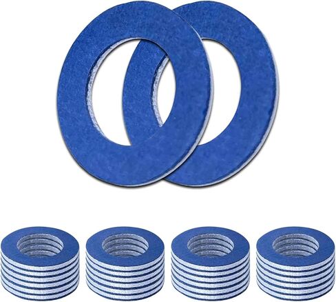 24 PCS Oil Drain Plug Gasket Compression Seal, ID 14 mm/0.55" Round Automotive Sealing Gasket, Automotive Replacement Parts #94109-14000, Compatible with 1973-2022 Honda/Acura (Blue #2) in Saudi Arabia