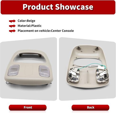 Overhead Console Housing Assembly Dome Map Reading Light Lamp Compatible with Ram 1500 2500 3500 2006-2010 1DK78BD1AA 1DK78-BD1AA in Saudi Arabia