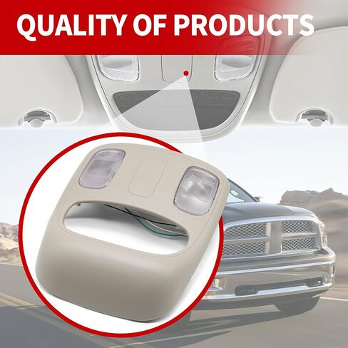 Overhead Console Housing Assembly Dome Map Reading Light Lamp Compatible with Ram 1500 2500 3500 2006-2010 1DK78BD1AA 1DK78-BD1AA in Saudi Arabia