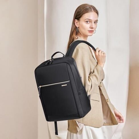 Laptop Backpack for Women - Business Travel Anti Theft Laptop Bag Backpack Water Resistant College Computer Backpacks for Men Women Fits 15.6 Inch Notebook (Apricot) in Kuwait