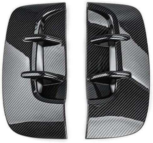 Side Fender Vent Cover Car Front Side Fender Air Vent Outlet Cover Compatible with Kia Stinger Accessories (Carbon Fiber Style Side Fender Vent Cover) in Saudi Arabia