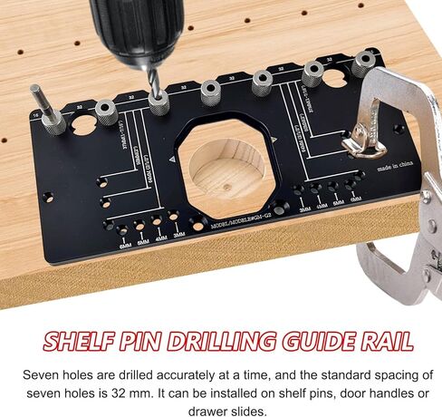 مفصلات خزانة الباب المخفية، 35 مم من سبائك الألومنيوم بمفصلات نقر، محدد موقع دليل حفر ثقب النجارة لتركيب الخزانة والباب in Kuwait