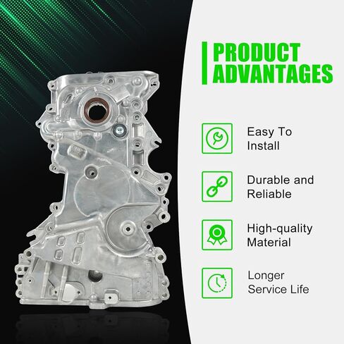 غطاء سلسلة توقيت مضخة زيت المحرك متوافق مع Kia Forte 2.0L 2017-2020 Hyundai Kona/Veloster/Elantra 2017-2021 L4 استبدال 213502E740 21350-2E740 in Kuwait