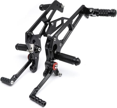 مجموعات خلفية من الألومنيوم للدراجات النارية من PROCNC أوتاد قدم مجموعات خلفية مسند للقدمين مناسب لـ Grom MSX125 2021 2022 2023 (أسود) in Saudi Arabia
