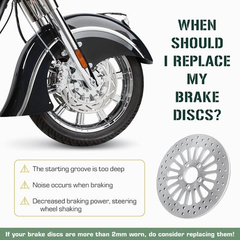 Youxmoto 11.5 Front Brake Disc Rotor for Harley 2000-2007 Night Train/Fat Boy/Softail Deuce Standard/Road King Street Glide Electra 2001 2002 2003 2004 2005 2006 Sportster/Super Glide Wide in Saudi Arabia