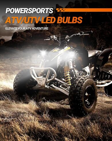 SEALIGHT 9005 9006 Fog Light Bulbs, 56,000LM Super Bright Dual Beam HB3 H9 Fog Light Bulbs Combo for ATV/UTV, Plug and Play, Pack of 4 in Saudi Arabia