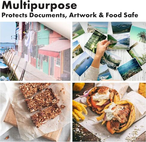 خالي من الأحماض مع درجة حموضة محايدة | يحمي الفن والصور الفوتوغرافية | لفة ورق زجاجي | 36 بوصة × 60 قدم | بواسطة ورقة الايجابيات in Kuwait