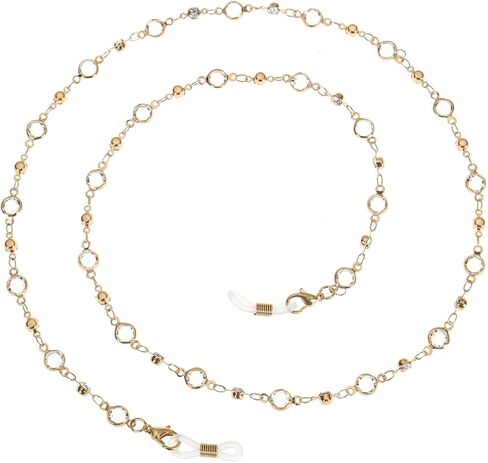 سلاسل النظارات الملونة المزينة بالخرز للنساء من ايسنس - النظارات الشمسية والنظارات ونظارات القراءة وحامل حزام الرقبة in Kuwait