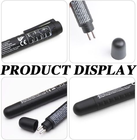 قلم اختبار سائل فرامل السيارة، جهاز اختبار سائل الفرامل، أداة اختبار تشخيص السيارة مع 5 مؤشرات LED، محلل رطوبة الزيت السائل الهيدروليكي مناسب لسائل الفرامل DOT 3 DOT 4 DOT 5.1 in Kuwait