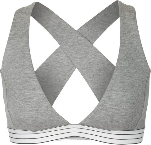 حمالة صدر متقاطعة من الخلف للنساء | صورة ظلية حمالة صدر لاسلكية Crossback مع فتحة رقبة على شكل حرف V عميقة | نسيج مودال فائق النعومة in Kuwait