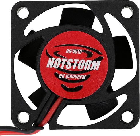 INJORA RC Motor Cooling Fan 16000RPM Motor ESC Fan Radiator for 1/12 1/10 1/8 RC Car Accessory Upgrade Parts, 40 * 40mm in Saudi Arabia