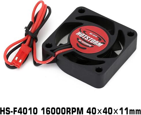 INJORA RC Motor Cooling Fan 16000RPM Motor ESC Fan Radiator for 1/12 1/10 1/8 RC Car Accessory Upgrade Parts, 40 * 40mm in Saudi Arabia